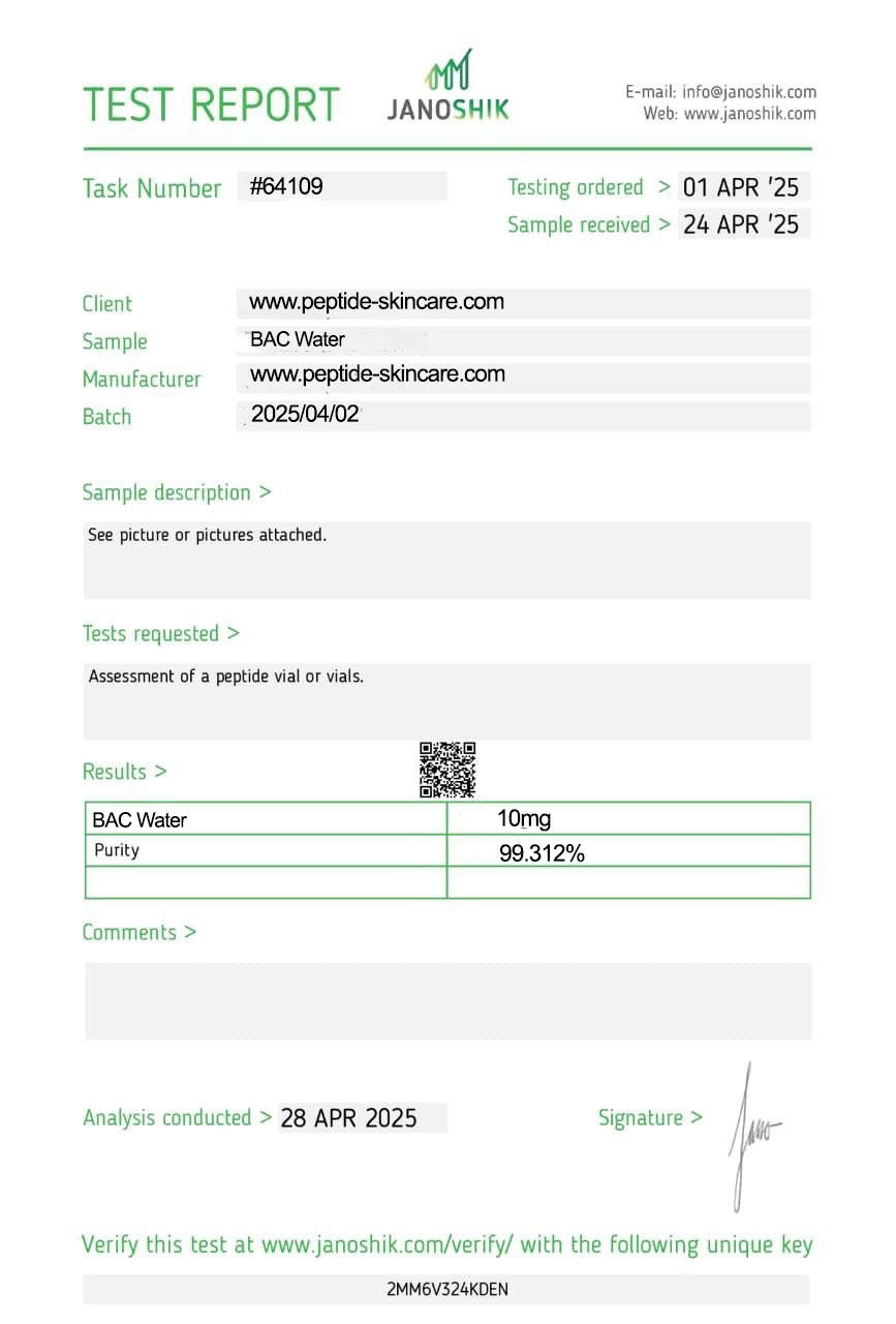 Bacteriostatic Water (10ml) - Image 2